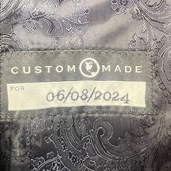 NWT JOE Joseph Abboud CUSTOM MADE Dusty Rose Slim Fit Suit Vest - Pink Size 42R - Picture 12 of 16